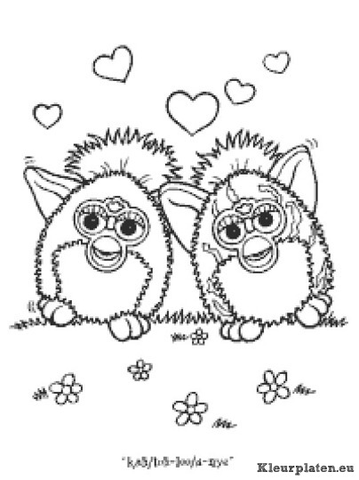 Furbie kleurplaten