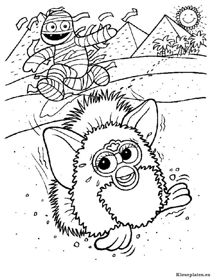 Furbie kleurplaten