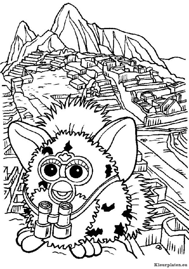 Furbie kleurplaten