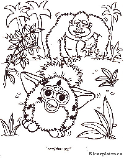 Furbie kleurplaten