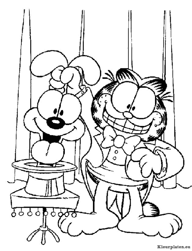 Garfield kleurplaten