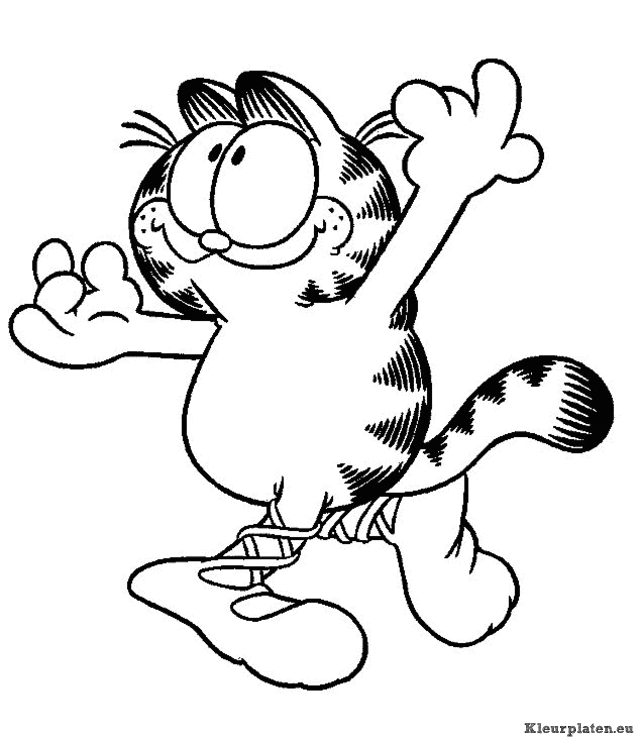 Garfield kleurplaten