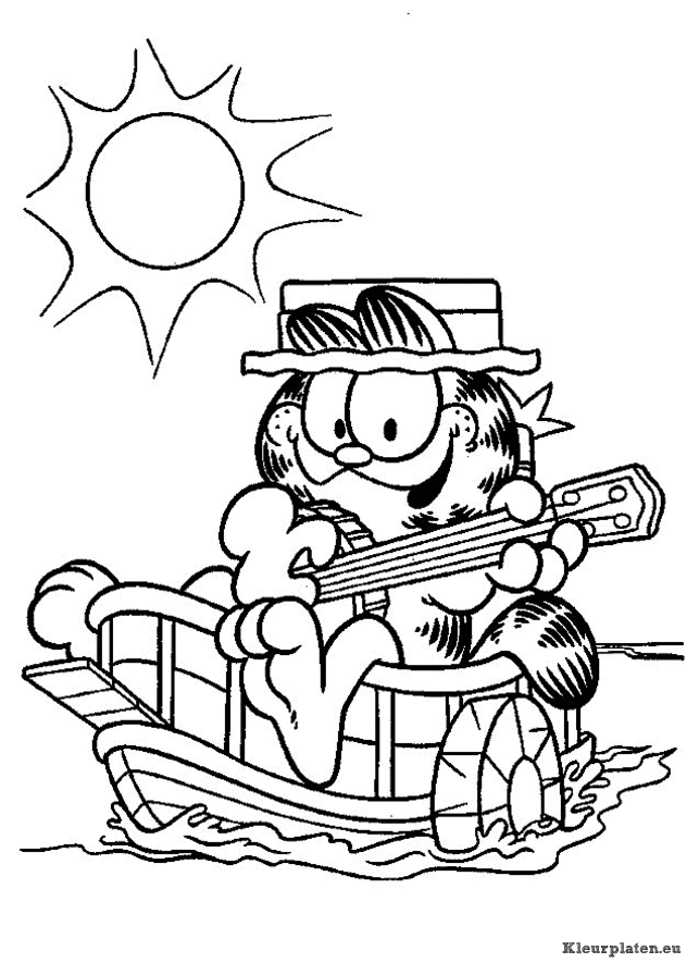 Garfield kleurplaten