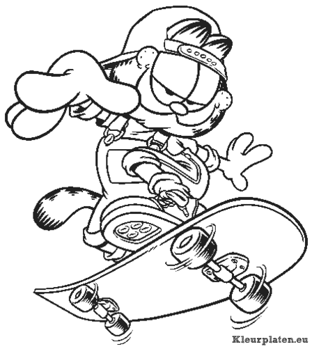 Garfield kleurplaten