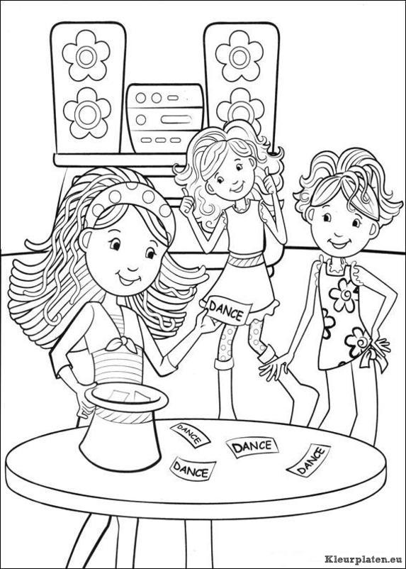Groovy girls kleurplaten
