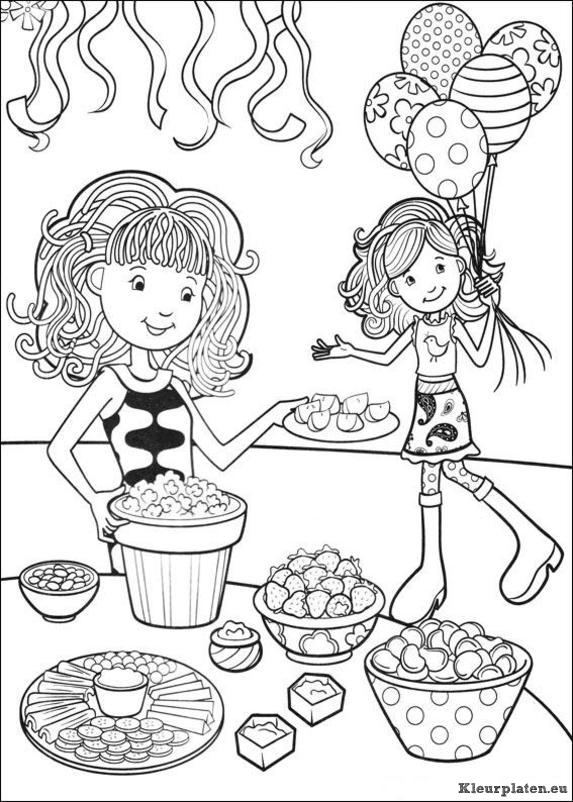 Groovy girls kleurplaten