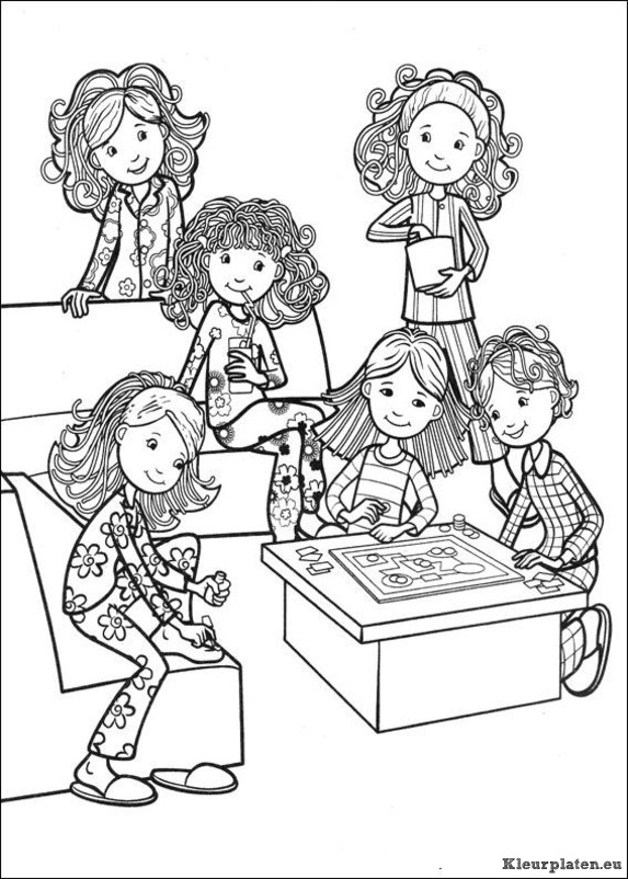 Groovy girls kleurplaten