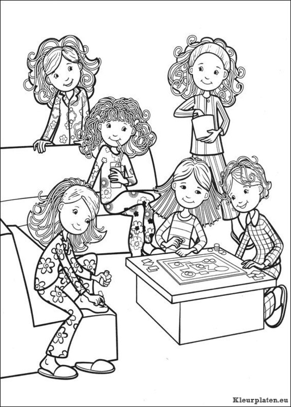Groovy girls kleurplaten