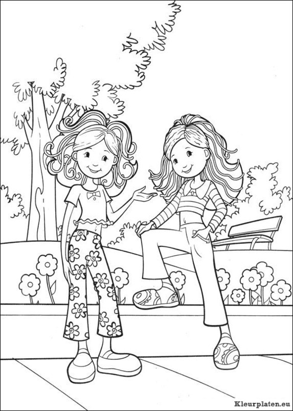 Groovy girls kleurplaten