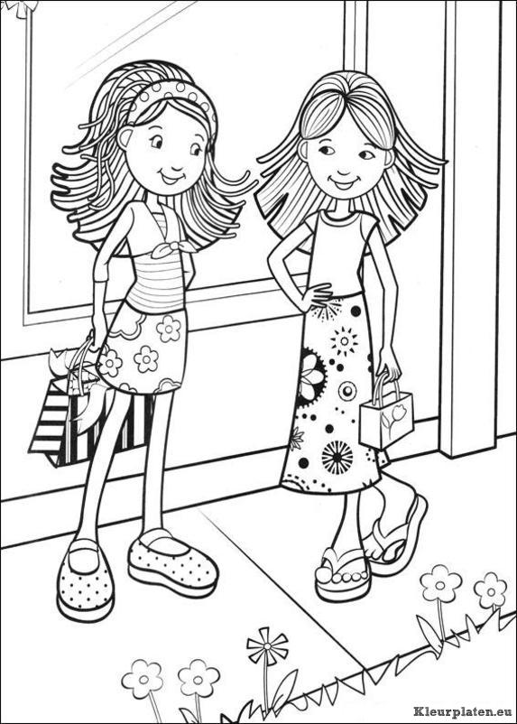 Groovy girls kleurplaten
