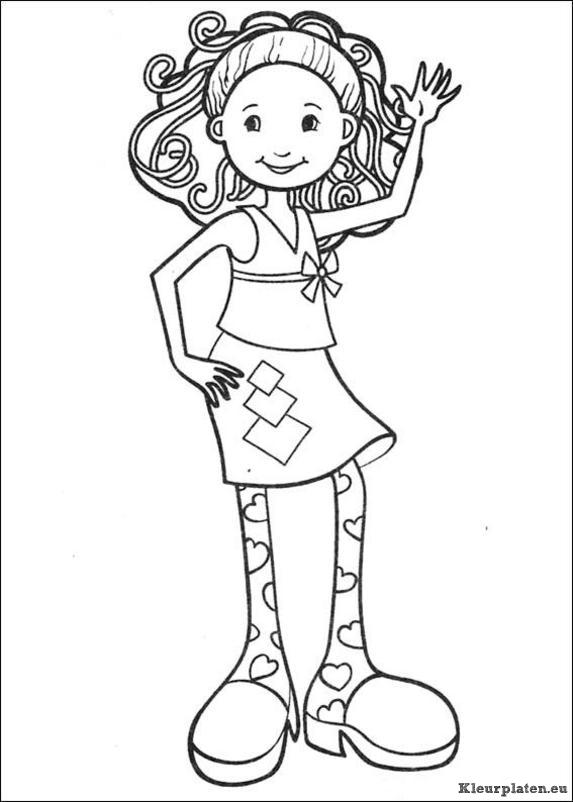 Groovy girls kleurplaten