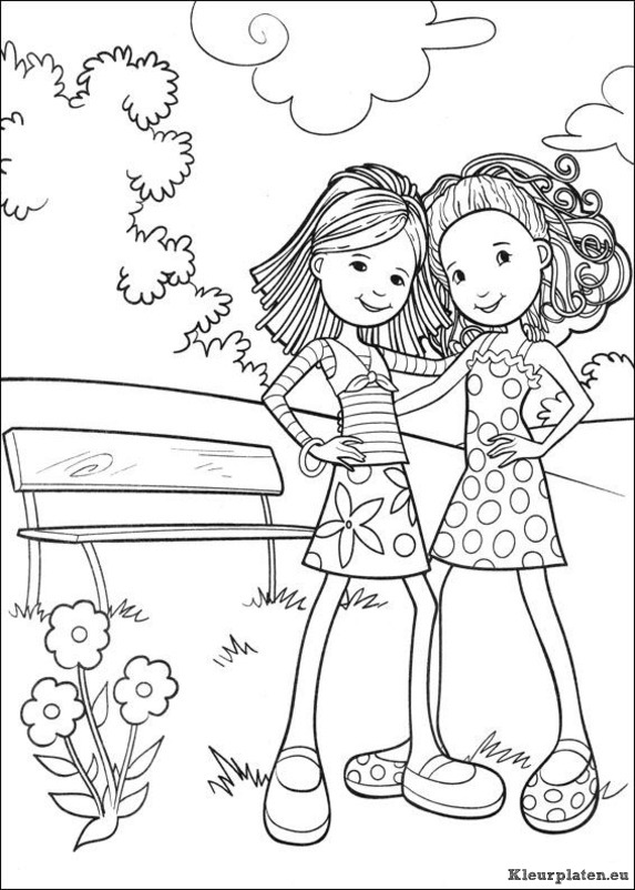 Groovy girls kleurplaten