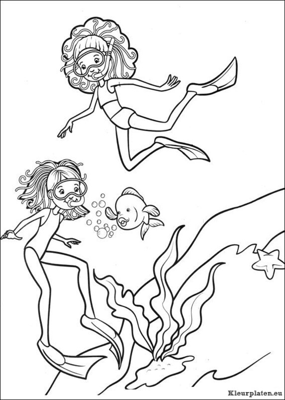 Groovy girls kleurplaten