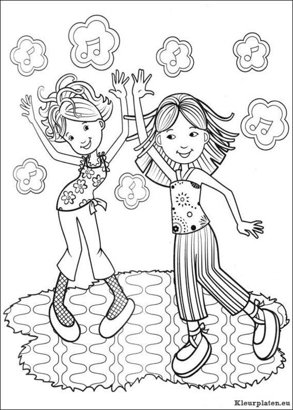 Groovy girls kleurplaten