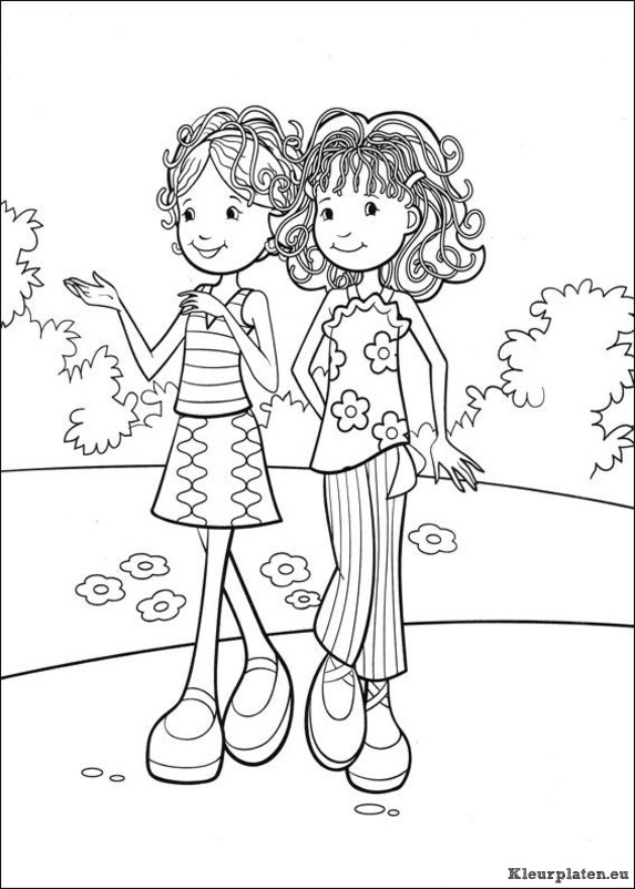 Groovy girls kleurplaten