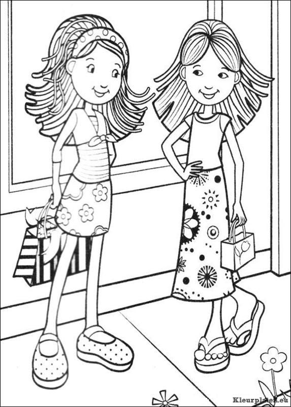 Groovy girls kleurplaten