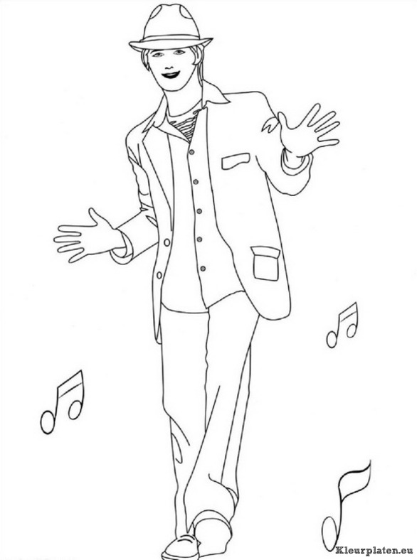 High school musical kleurplaten