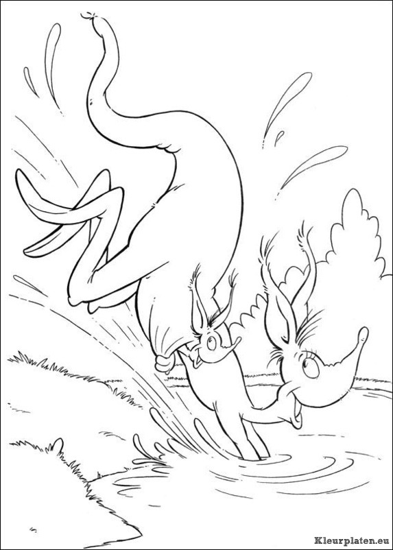 Horton van dr seuss kleurplaten