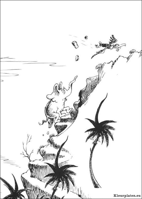 Horton van dr seuss kleurplaten