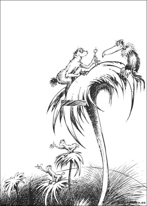 Horton van dr seuss kleurplaat