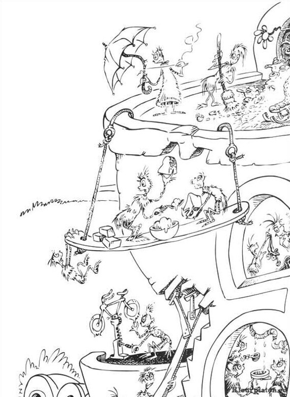 Horton van dr seuss kleurplaten