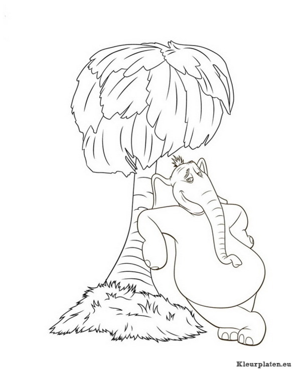 Horton van dr seuss kleurplaten