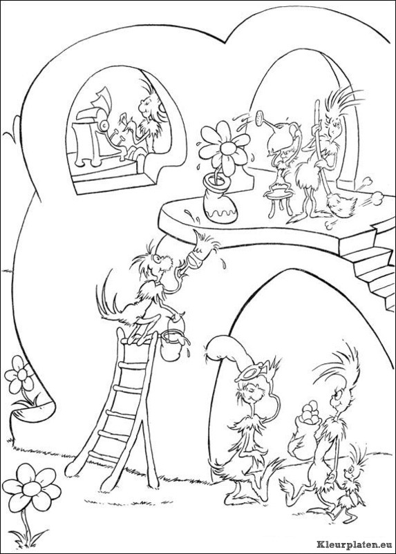 Horton van dr seuss kleurplaten
