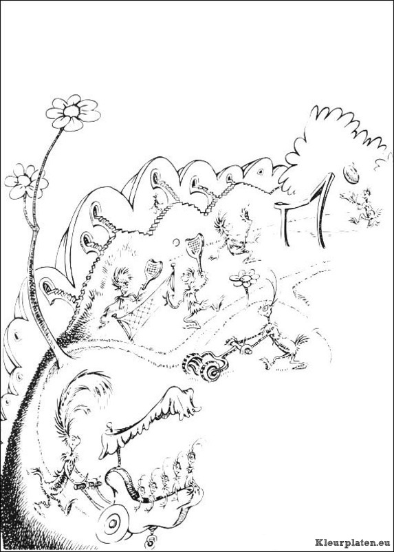 Horton van dr seuss kleurplaten