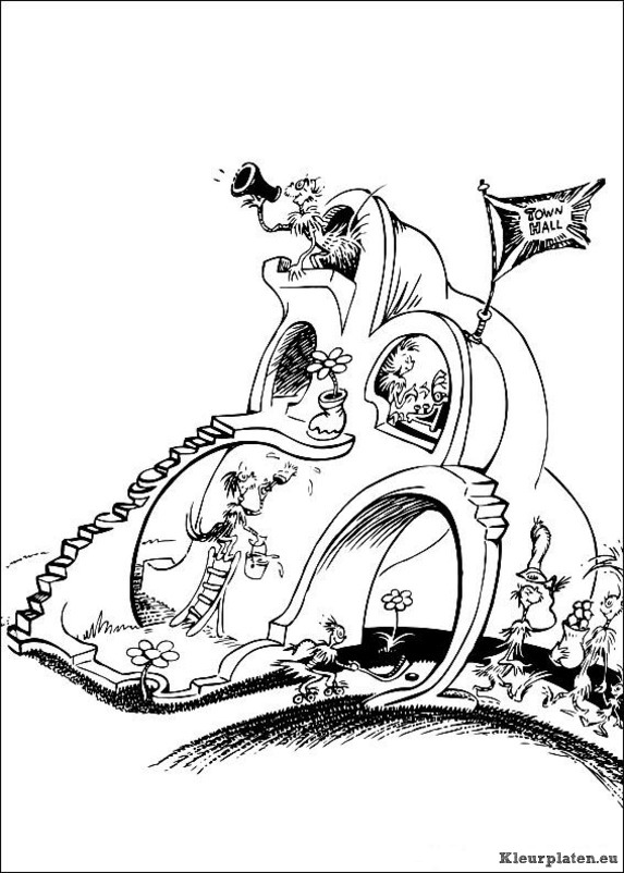 Horton van dr seuss kleurplaten