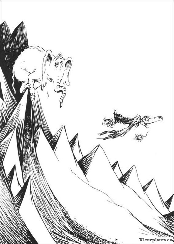 Horton van dr seuss kleurplaten