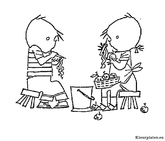 Jip en janneke kleurplaten