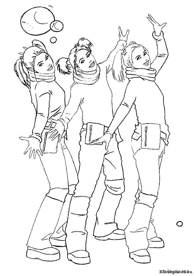 K3 kleurplaten