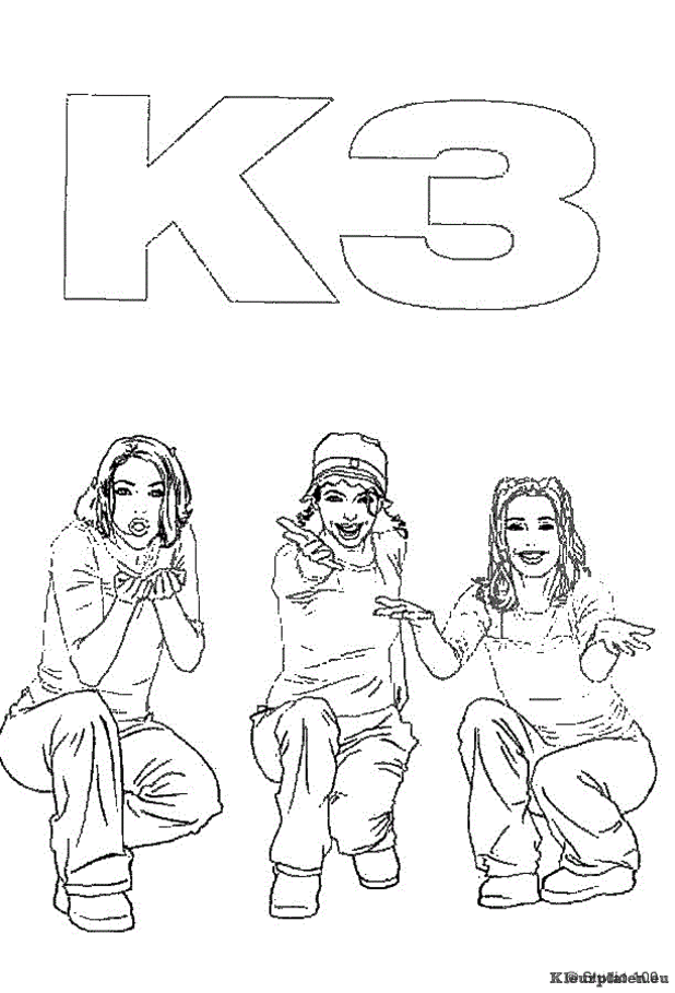 K3 kleurplaten