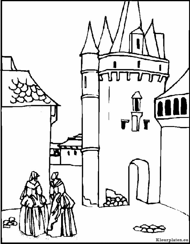 Kastelen kleurplaten
