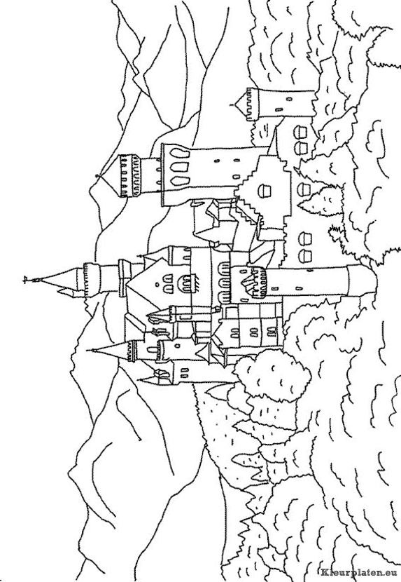 Kastelen kleurplaten
