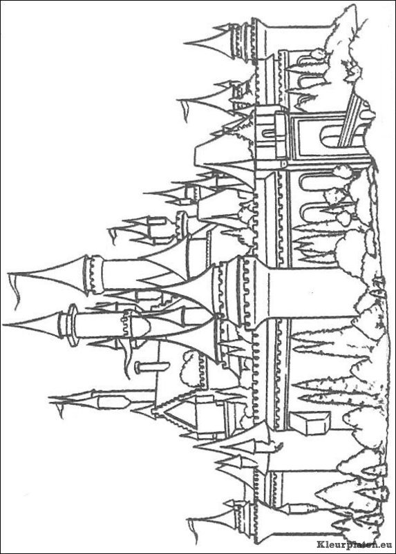 Kastelen kleurplaten