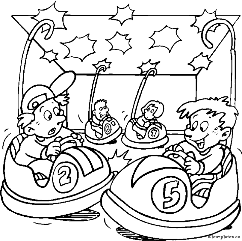 Kermis kleurplaten