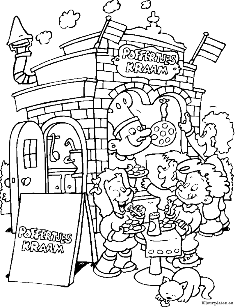 Kermis kleurplaten