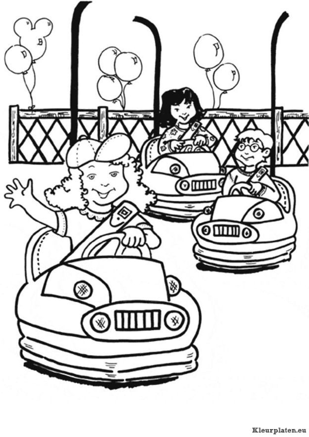 Kermis kleurplaten