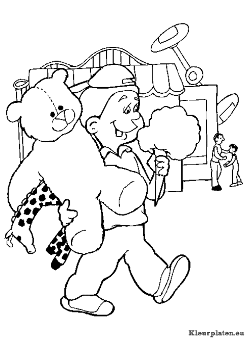 Kermis kleurplaten