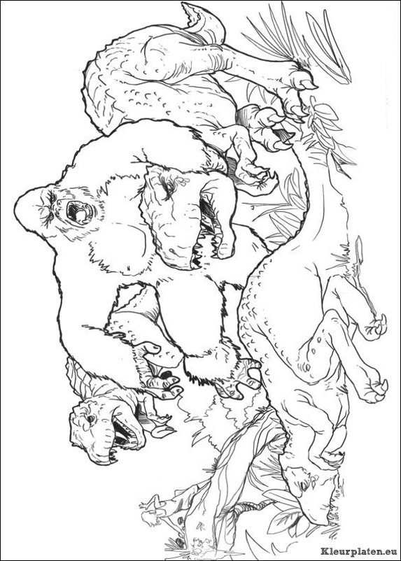 King kong kleurplaten