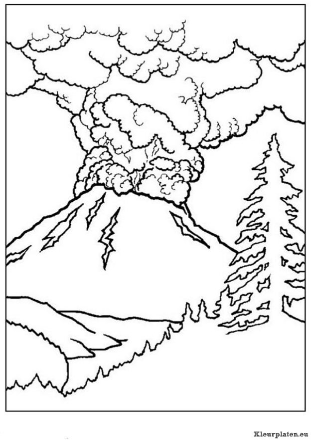 Landschap kleurplaten