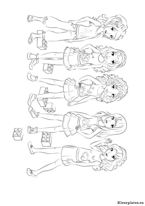 Lego friends kleurplaten