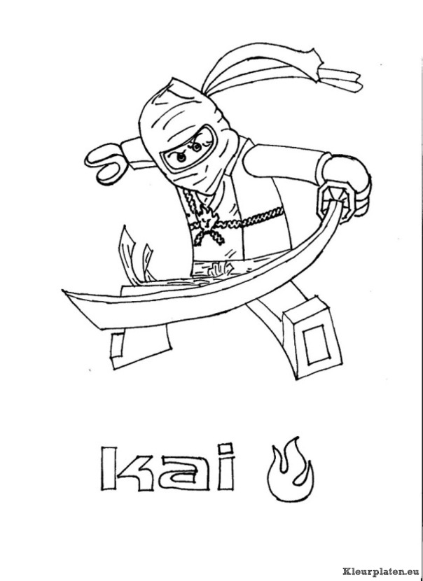 Lego ninjago kleurplaten