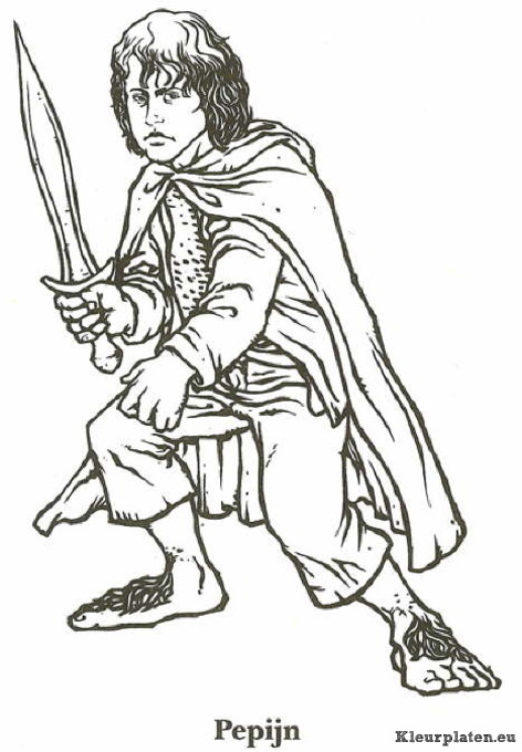 Lord of the rings kleurplaten
