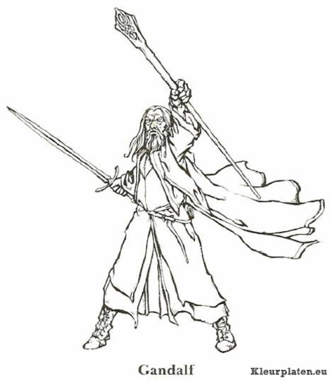Lord of the rings kleurplaten