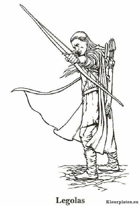 Lord of the rings kleurplaten
