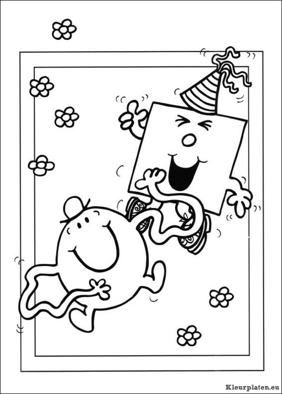 Mr men en litltle miss kleurplaten