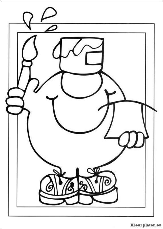 Mr men en litltle miss kleurplaten