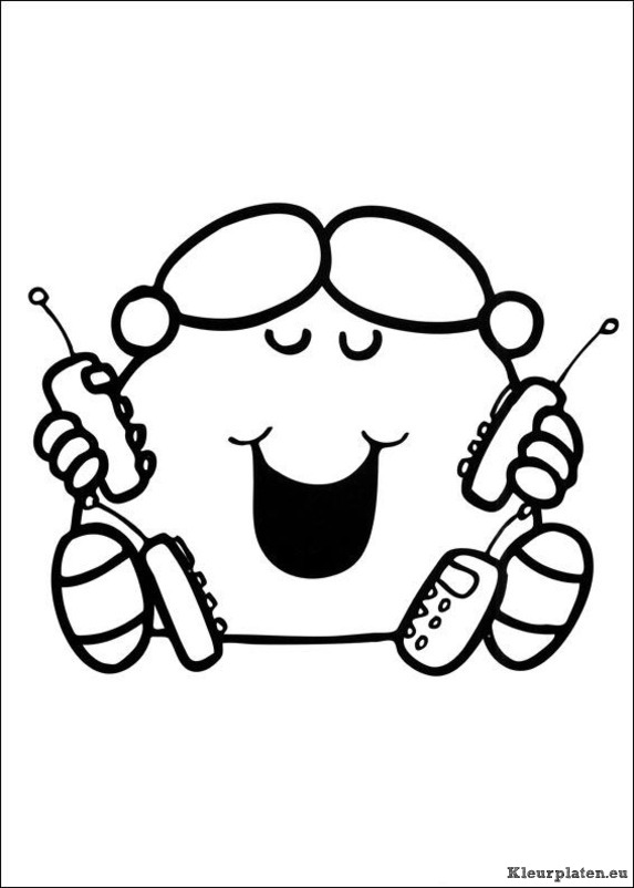 Mr men en litltle miss kleurplaten